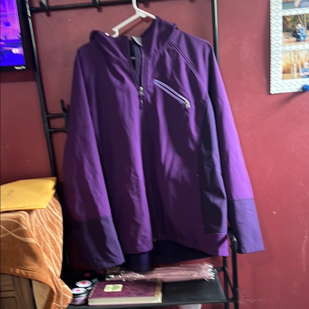 Purple Hooded Jacket